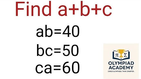 A Nice Algebra Problem Solve | Math Olympiad Question
