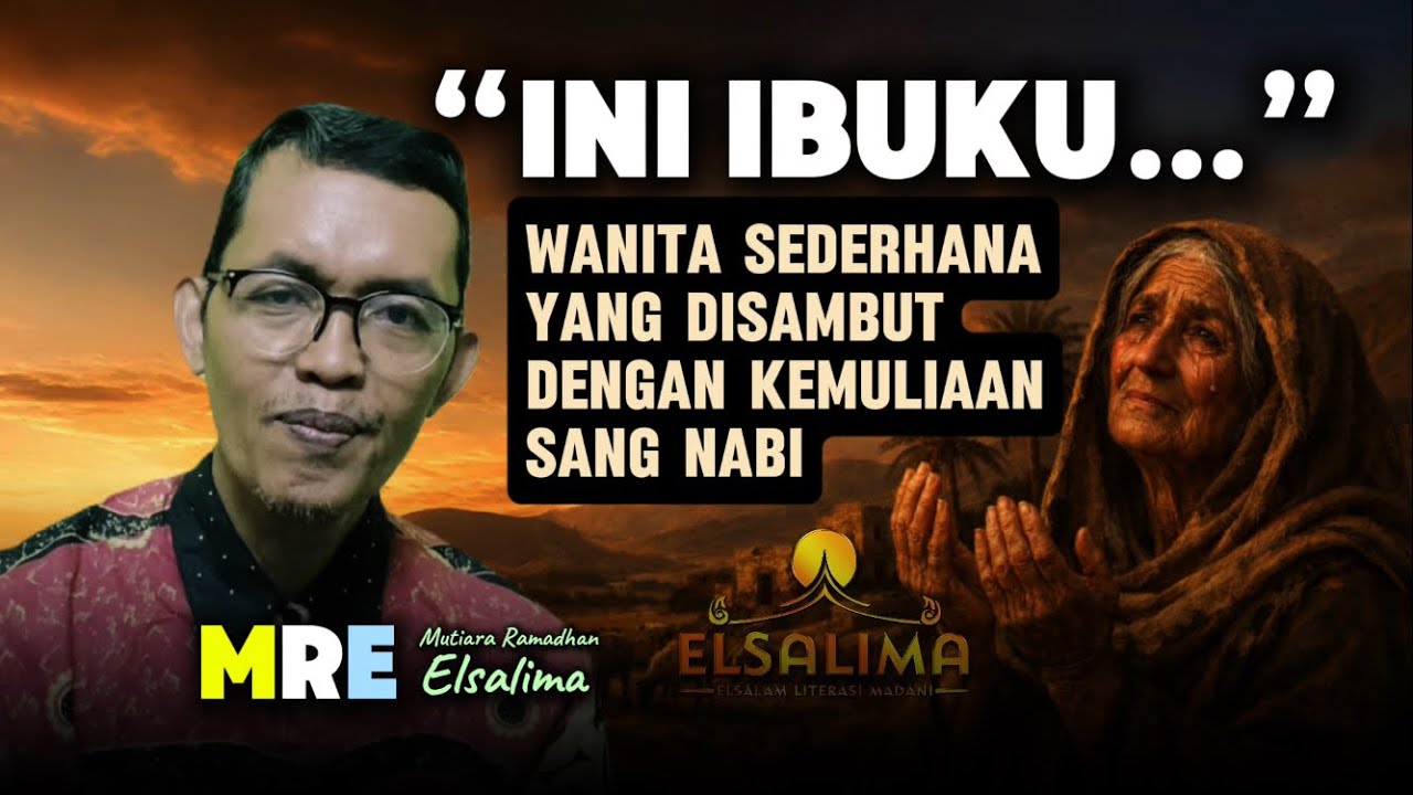 Wanita sederhana yang disambut dengan selendang kemuliaan Sang Nabi.