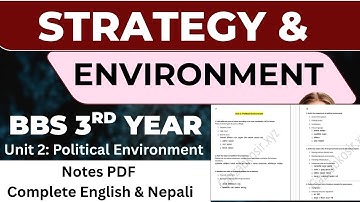 Unit 2 Political Environment BBS 3rd Year in English and Nepali
