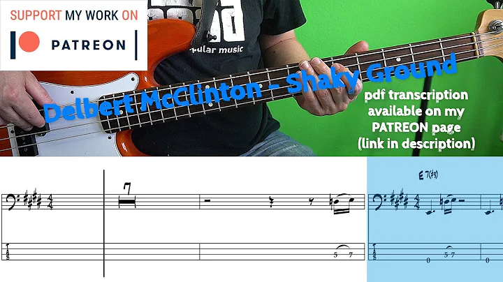 Delbert McClinton - Shaky Ground (Bass Cover With Tabs)