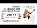 Video Lessons for the Tablature Book with Dr. Kristen R. Bromley - Lesson 1 -  songs 1 - 20