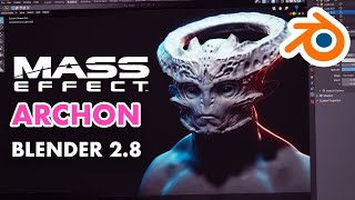 Sculpting Archon From Mass Effect - Blender 2.8