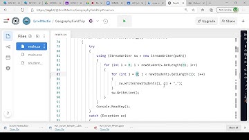 GCSE DIGITAL TECHNOLOGY: UNIT 5- Writing to a CSV file in C#