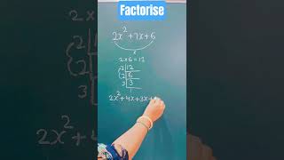 Factorise/Class 8/ #study #maths #youtubeshorts #ytshortsfeed