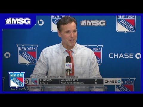 Home Opener Feels Special For Coach Quinn | New York Rangers