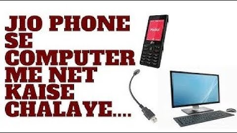 How to use JIO phone on pc for internet | jiophone internet sharing | USB tethering