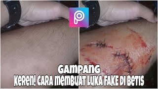 Keren! Cara membuat luka FAKE di betis | PiscArt Tutorial