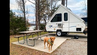 Camping In Tennessee Out of My A Frame Camper | Harrison Bay State Park