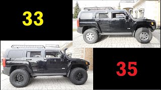 Changing from 33 to 35 inch Tires / Tyres