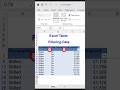 Excel Basics: Create and Filter an Excel Table