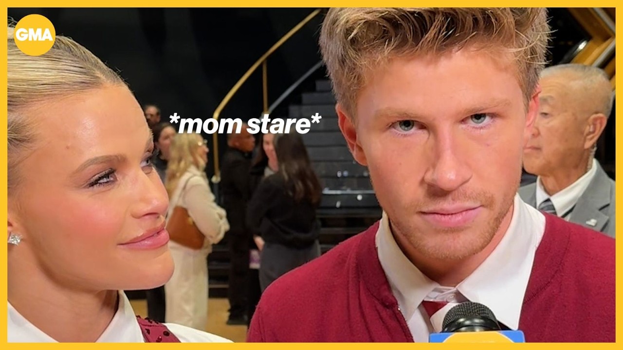 Robert Irwin does hilarious impression of Witney Carson's 'mom voice'