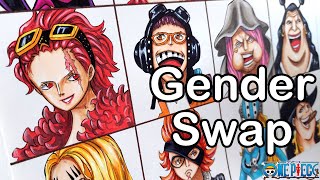 Drawing One Piece Super Nova as a girls | Gender Swap