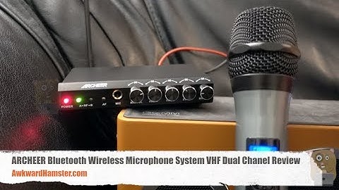 ARCHEER Bluetooth Wireless Microphone System VHF Dual Chanel Review