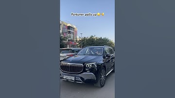Fortuner stole the attention😂🥲#fortuner #maybach #mercedes #jaipur #carspotter #carspotting