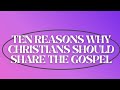 Sharing the Gospel | No. 1 | Why should we share the gospel | #simpleagapechurch