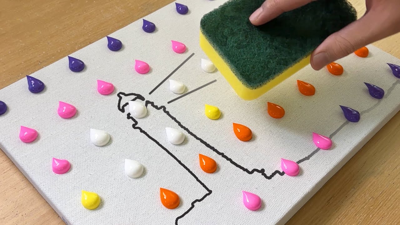 Как нарисовать простой маяк / Картина акрилом