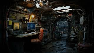 Exoplanet Cobalt Mining Refinery Base. SciFi Ambiance for Sleep, Study, Relaxation