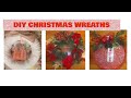 🌲QUICK AND EASY DIY CHRISTMAS WREATHS FOR THE HOLIDAYS🎄THAT YOU WILL LOVE TO MAKE🏵 USING DT ITEMS