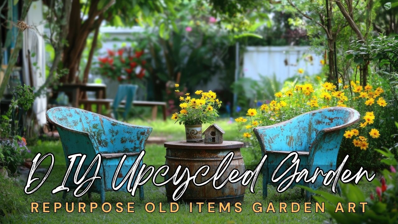 🌻🦋 DIY Upcycled Garden Decor: Repurpose Old Items into Beautiful Garden ...