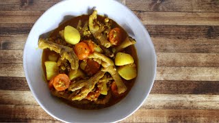 Chicken feet curry -simple recipe