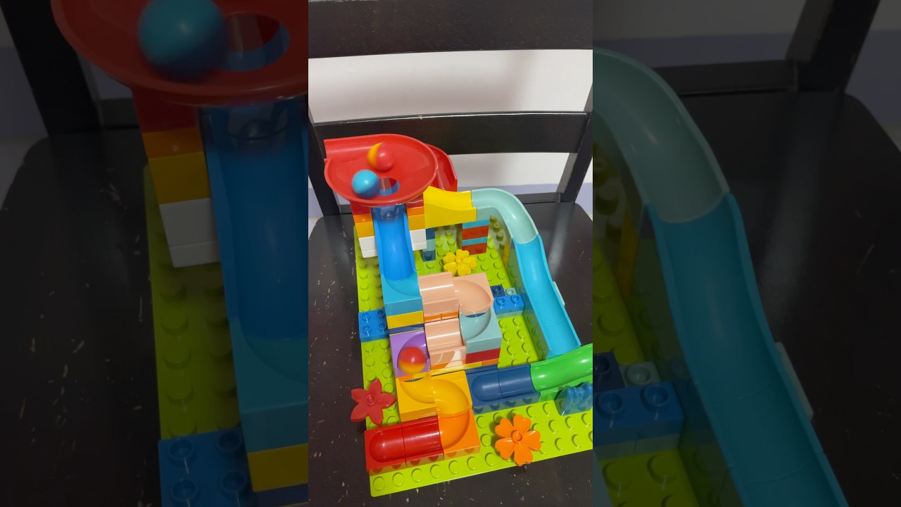 Satisfying Marble Run ASMR ✨02142 🟡🔴🔵 