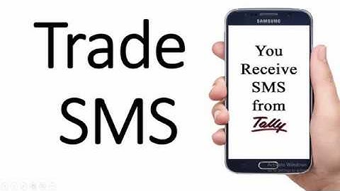 Trade SMS in Tally.ERP9