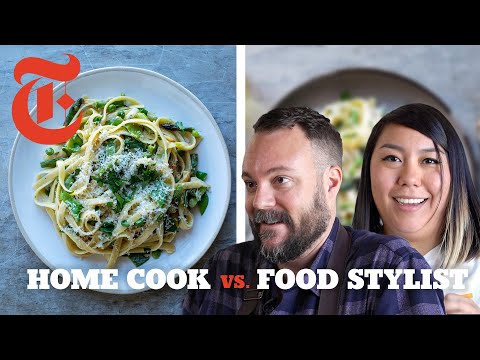 home-cook-vs.-food-stylist:-pasta-primavera-|-nyt-cooking