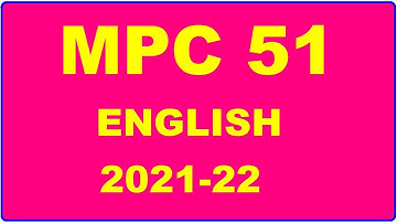 MPC 51 Solved Assignment 2021-22 in ENGLISH,  Whatsapp For Pdf  9992290905.