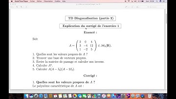Exercice 1- Diagonalisation
