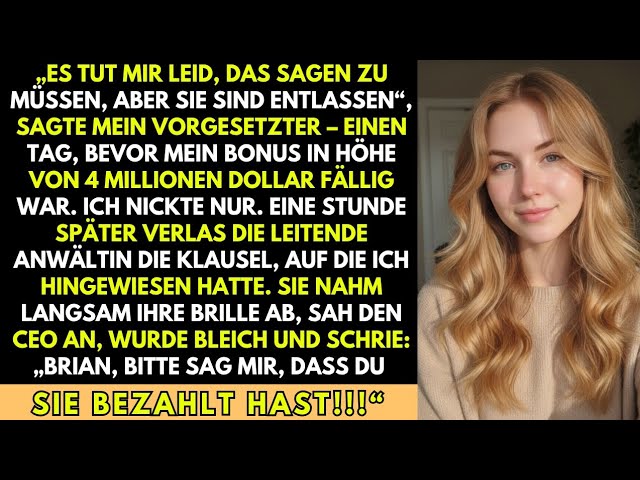 Ich wusste, dass etwas nicht stimmte, noch bevor ich das Büro betrat. Die Empfangsdame, die mich sonst immer anlächelte, starrte auf ihren Bildschirm. Zwei Kollegen verstummten, als ich näher kam....