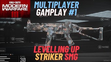 COD MW3 2023 MULTIPLAYER GAMEPLAY #1,  STRIKER SMG LEVEL UP  #modernwarfare3 #mw3 #codmw3