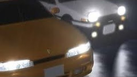 Initial D- AE86 VS S14 Rain battle drift match