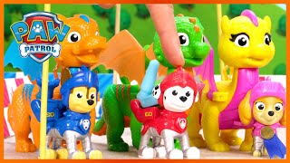 Rescue Knights Compete in the Dragon Games! | PAW Patrol Compilation | Toy Pretend Play for Kids