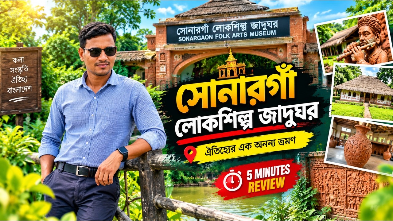 সোনারগাঁ লোকশিল্প জাদুঘর ভ্রমণ 🇧🇩 | Sonargaon Folk Art Museum Tour ...