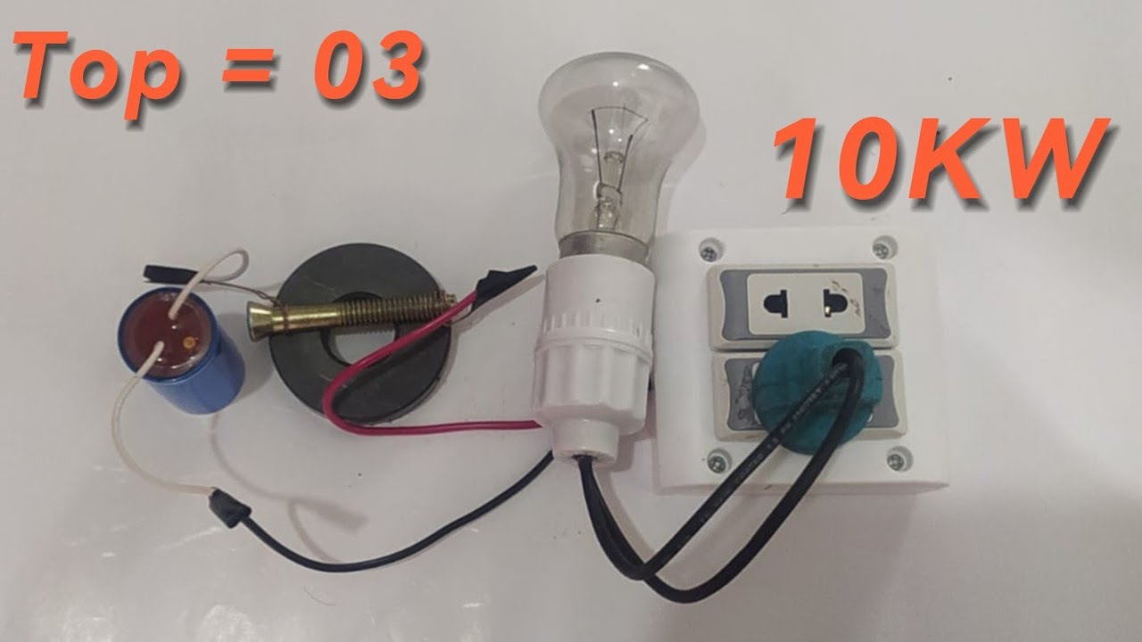 Top 3 free energy electricity 10kw 220v magnet light electric at home 