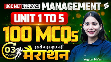 UGC NET Management Paper 2 Marathon Class | Unit 1 -5 Management for UGC NET By Yogita Mam