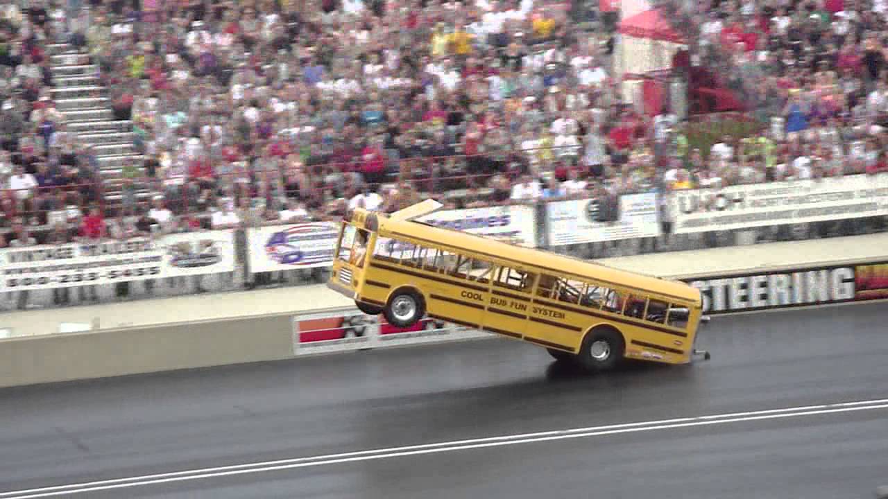 school bus wheelie youtube