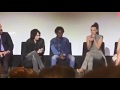 Finn and Millie talk about the opening kissing scene SAG panel I january 2020