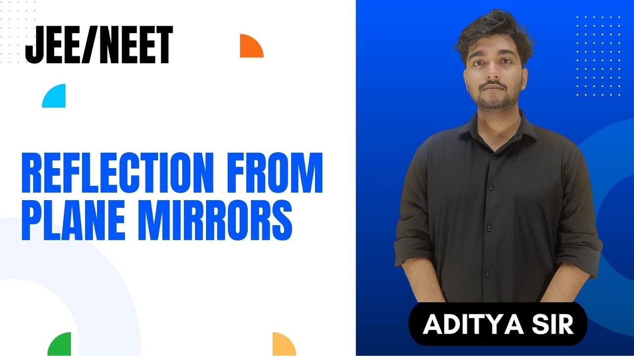 Reflection from Plane Mirrors Explained 🔥 | Ray Optics | Aditya Sir | JEE/NEET#PlaneMirror