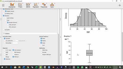1er Tutorial de Estadística Descriptiva  usando JASP