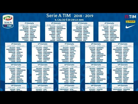 Calendario serie a Calendario serie a