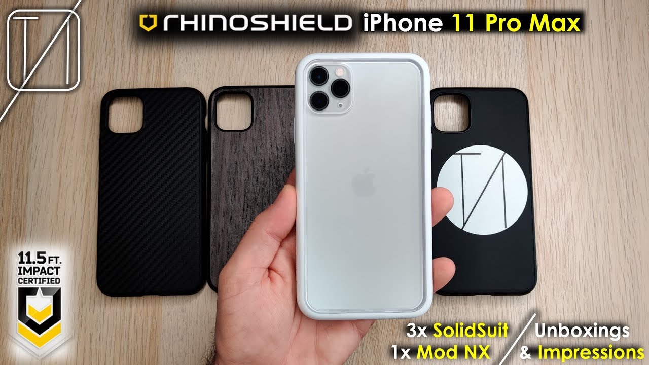 Rhinoshield MOD NX + SolidSuit Cases + Buttons + Lens Protector