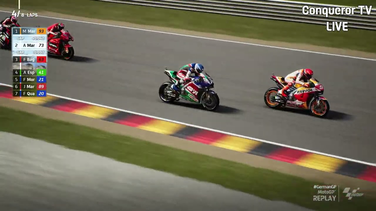 LIVE MotoGP #GermanGP Unbelievable Sprint Race - Alex Marquez vs
