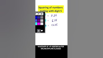 Short trick for finding out the square of numbers ending “with digit 5” Follow for more #shorttrick