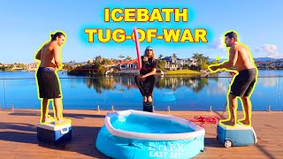 Ice Bath Tug of War Challenge!