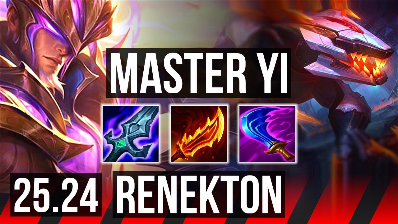 MASTER YI vs RENEKTON (TOP) | KR Diamond | 25.24