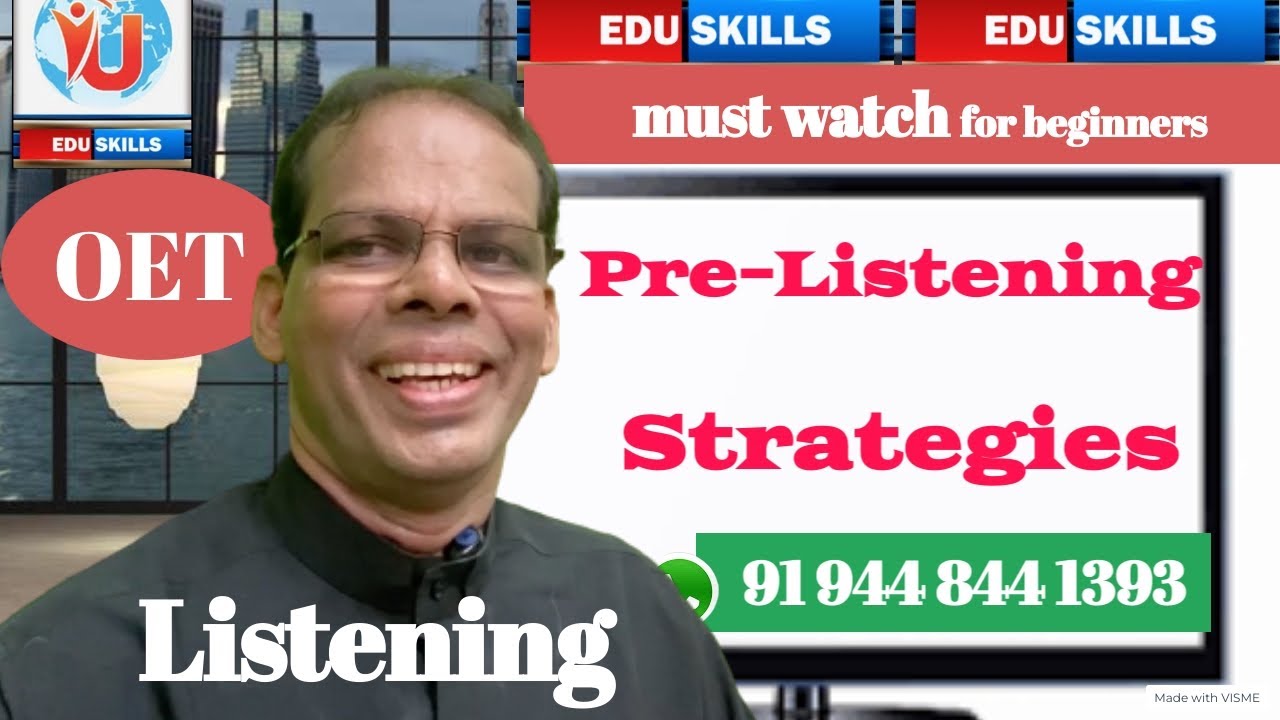 OET Listening Part C Prelistening Skills Malayalam Edu Skills