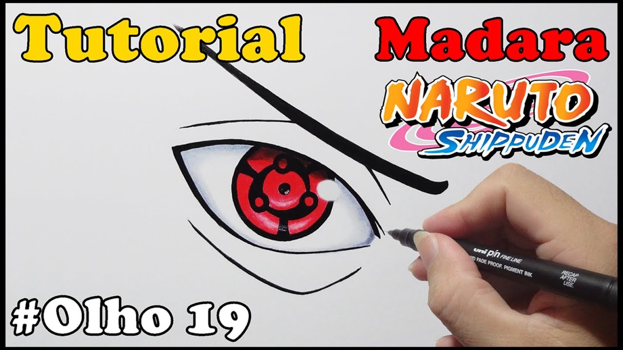 Como Desenhar Eternal Mangekyou Sharingan Do Madara How To Draw Madara Eye