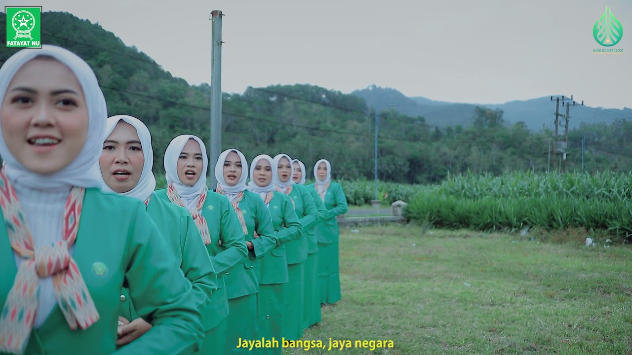 Mars Hari Santri Nasional_PAC Fatayat NU Kampak