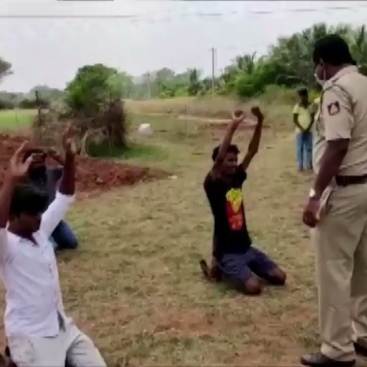 Indian police punish coronavirus lockdown offenders with push-ups and squats